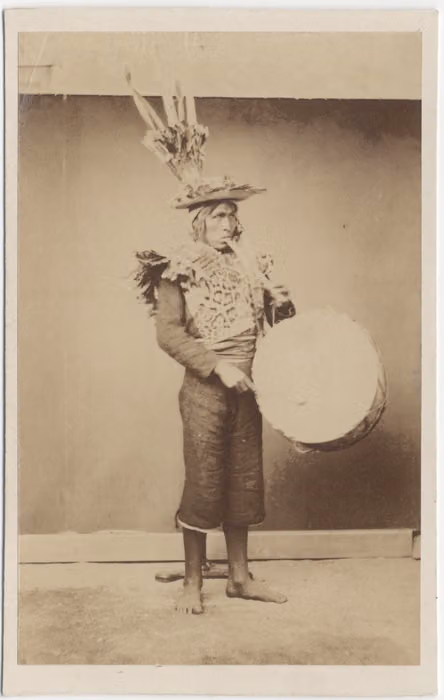 Músico indígena de Copacabana, Bolivia (1876)
