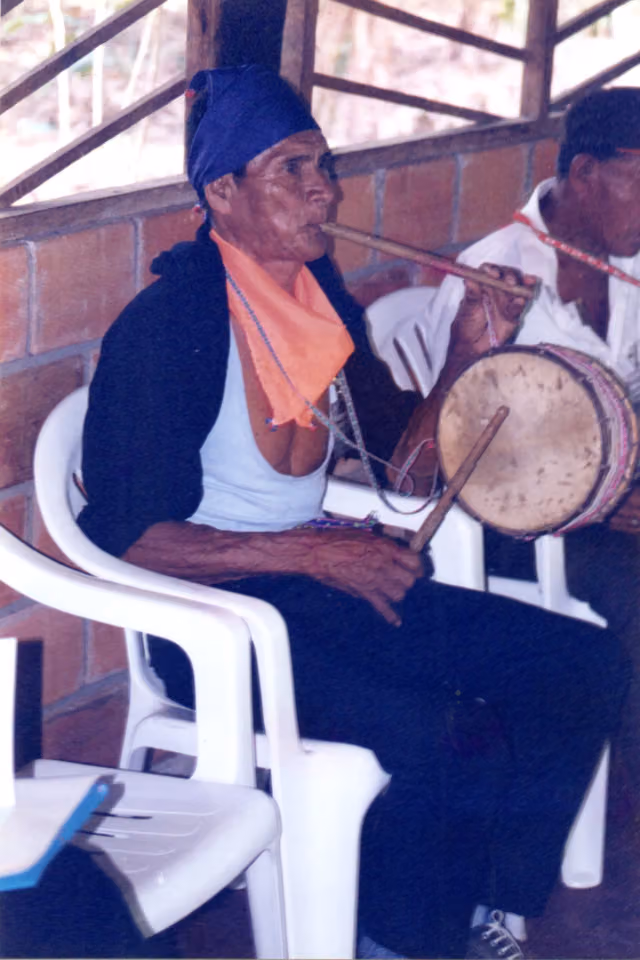 Kichwa lamista healer and musician Simeón Cachique