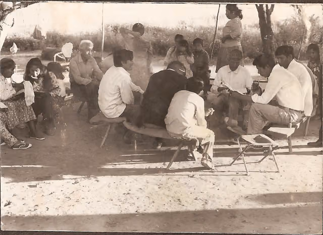 Congregation at Pampa Aguará, March 1972