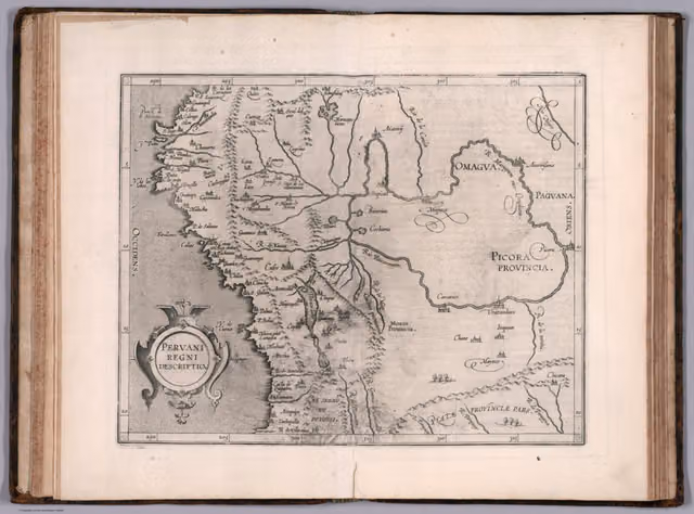 Peruani regni descriptio (map of Peru, 1611)