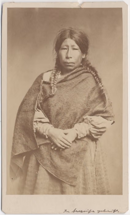 Indigenous woman, probably from the Bolivian highlands