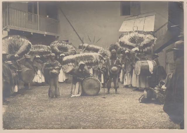 Indigenous musicians in Bolivia (1876)