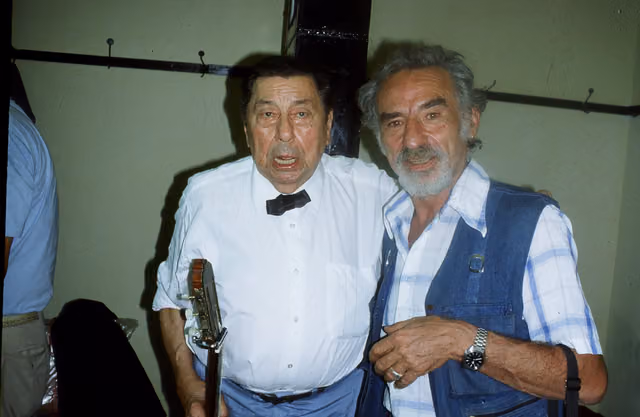 Mario Durán con Atahualpa Yupanqui