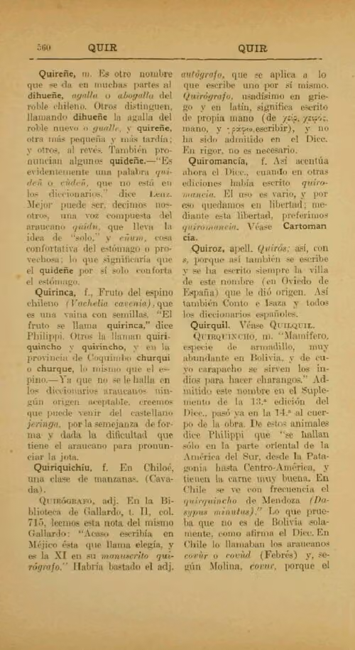 Dictionary of Chilean words, vol. 4, p. 567