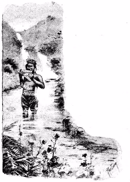 Guainamunay playing the quena