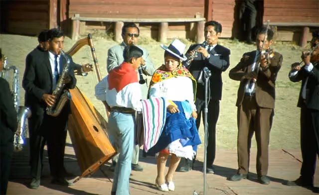 Musical performance in Huancayo (1970)