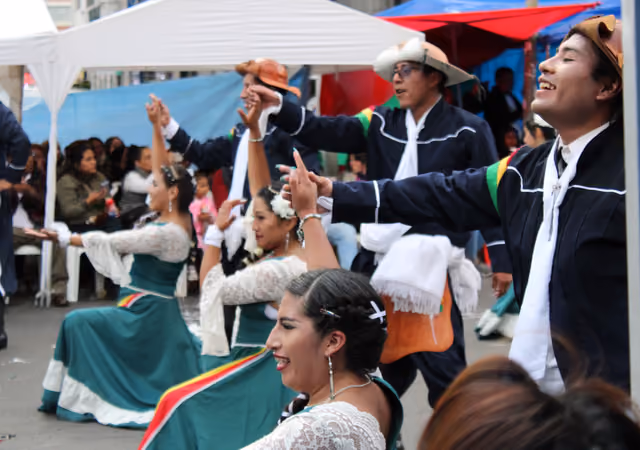 Chacarera dancers at the Jisk'a Anata