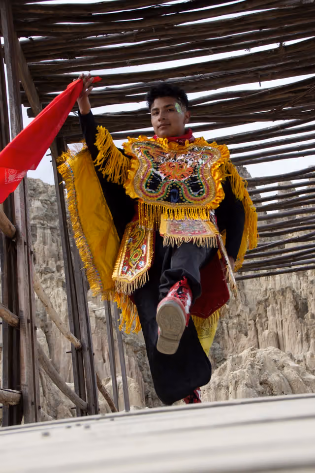 Youth dancing the tradition