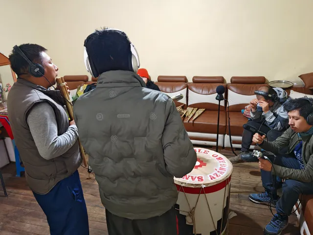 Registro del sonido del sikuri – Azángaro 2025
