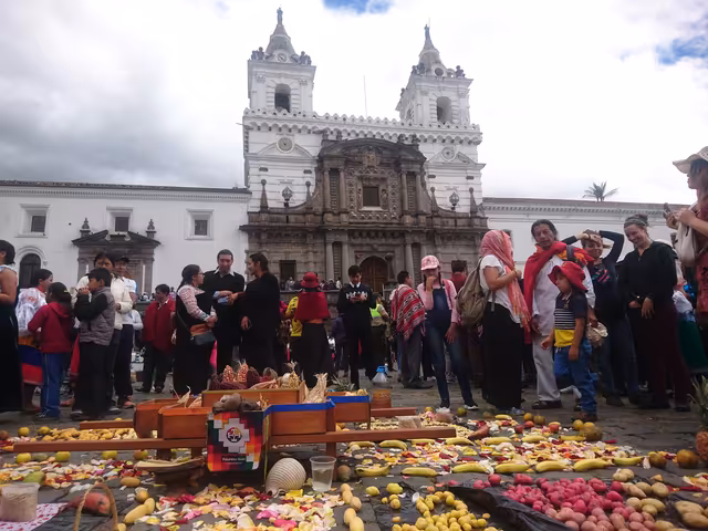 Indigenous people at the Inti Raymi festival, Quito