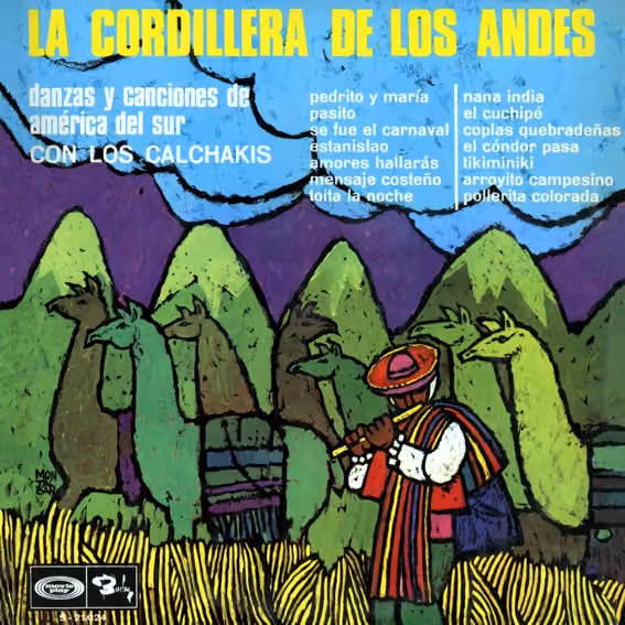 La Cordillera De Los Andes (Los Calchakis, 1974), portada