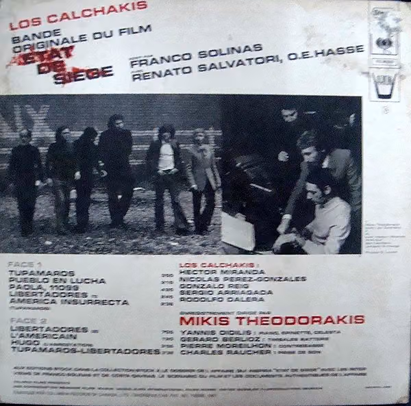 Los Calchakis – Estado de sitio (Back)