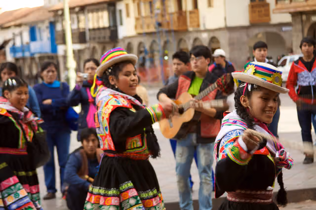 Traditional Andean dance festival, Cusco (081)