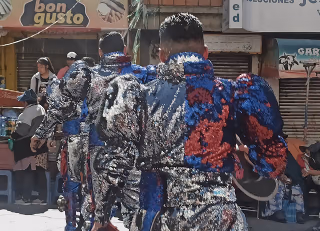 Shiny caporal costumes (Gran Poder, La Paz 2023)