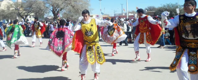 Bailarines de la primera diablada de Chile