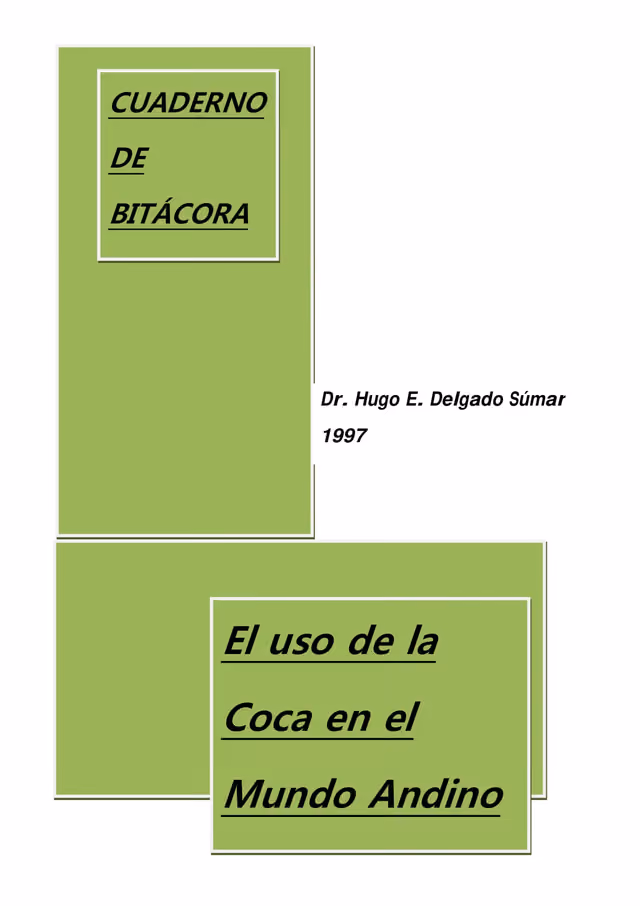 The ritual use of coca in the Andean world