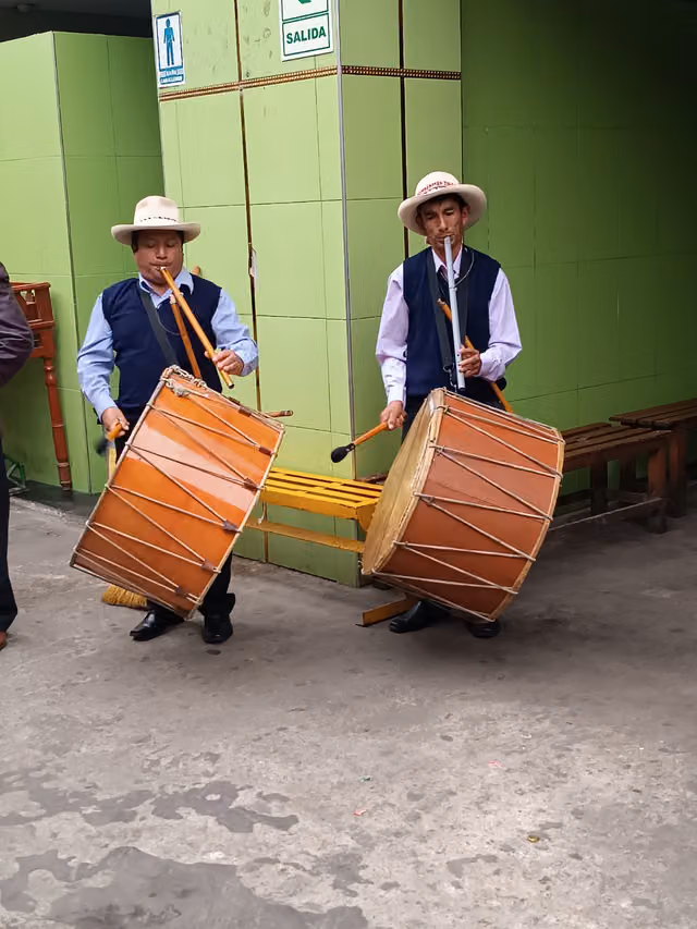 Musical duo with traditional instruments