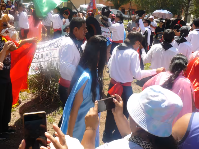 Traditional dance and costume at the pre-carnival of Volcán, Jujuy (2026)