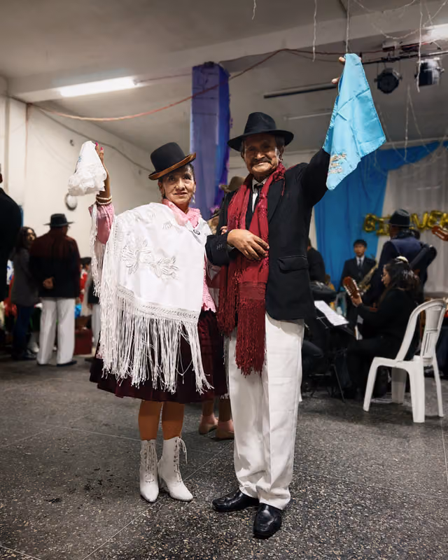 Bastonero of the Brisas del Lago pandilla group, Puno
