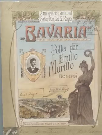 Litografía de la polka de Emilio Murillo para Leo Kopp