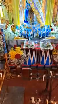 Altar de la velación de la Santísima Cruz Tatito Mamani en Huancané