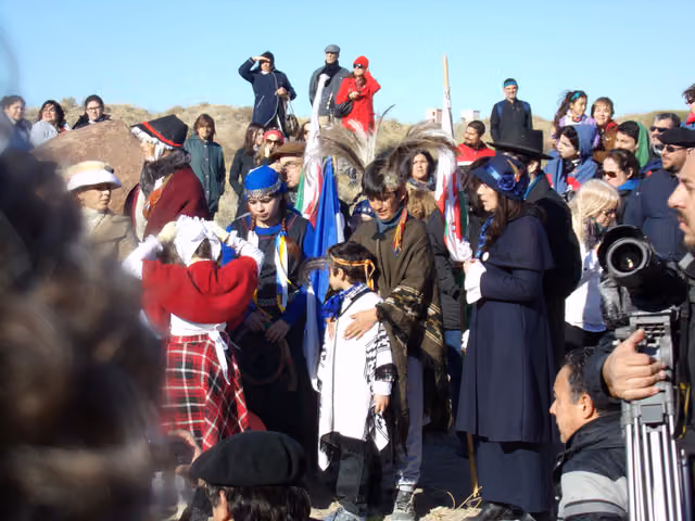 Ceremonia en Punta Cuevas (Puerto Madryn, 2015)