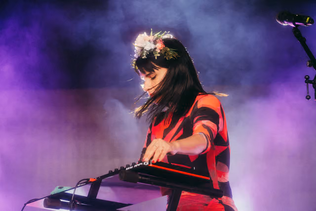 Sofia Kourtesis live at Glastonbury Festival, UK