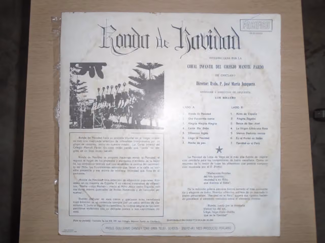 Christmas round of the Manuel Pardo School children's choir (1965)