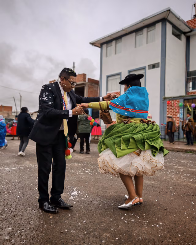 Visit of the main institutions on Carnival Monday in Ácora