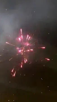 Fireworks and sikuris on the eve of the Holy Cross festival in Huancané