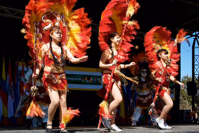 Día del Inmigrante 2010 (Buenos Aires): bailarines bolivianos