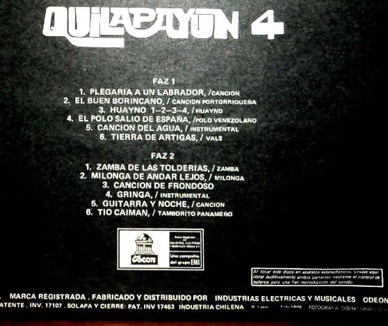 Quilapayún – Quilapayún 4 (Booklet)