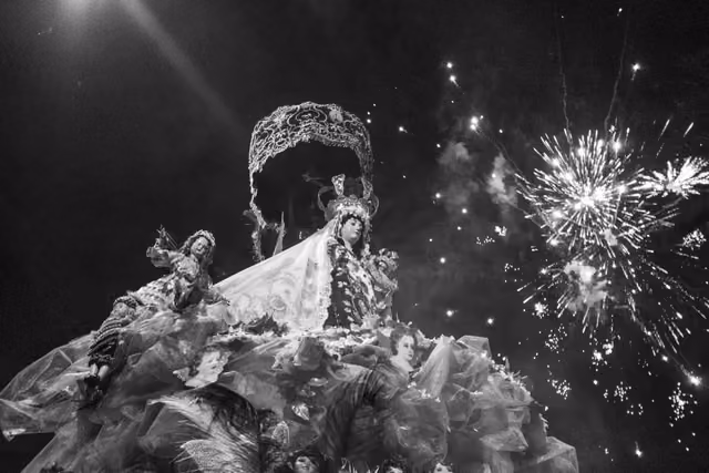 Virgin of Carmen during the Paucartambo festival