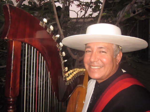 Ernesto Guerra, Chilean harpist and folklorist