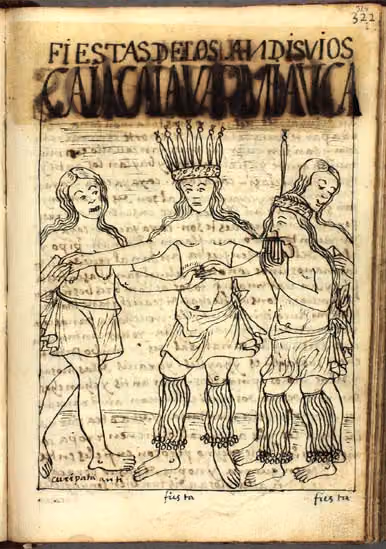 Fiesta de los Antisuyus (Guaman Poma, p. 324)