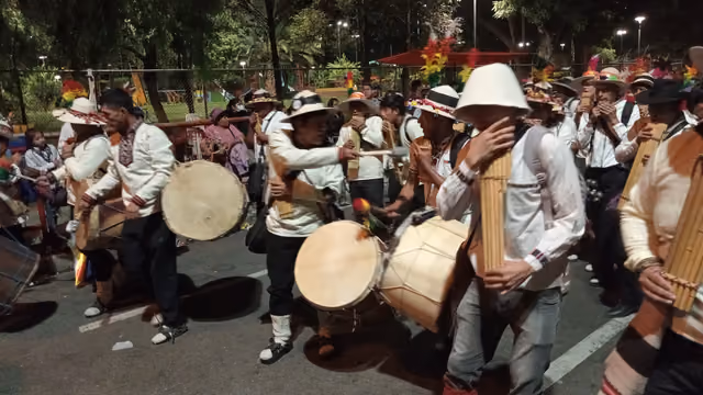 Bass drums and panpipes