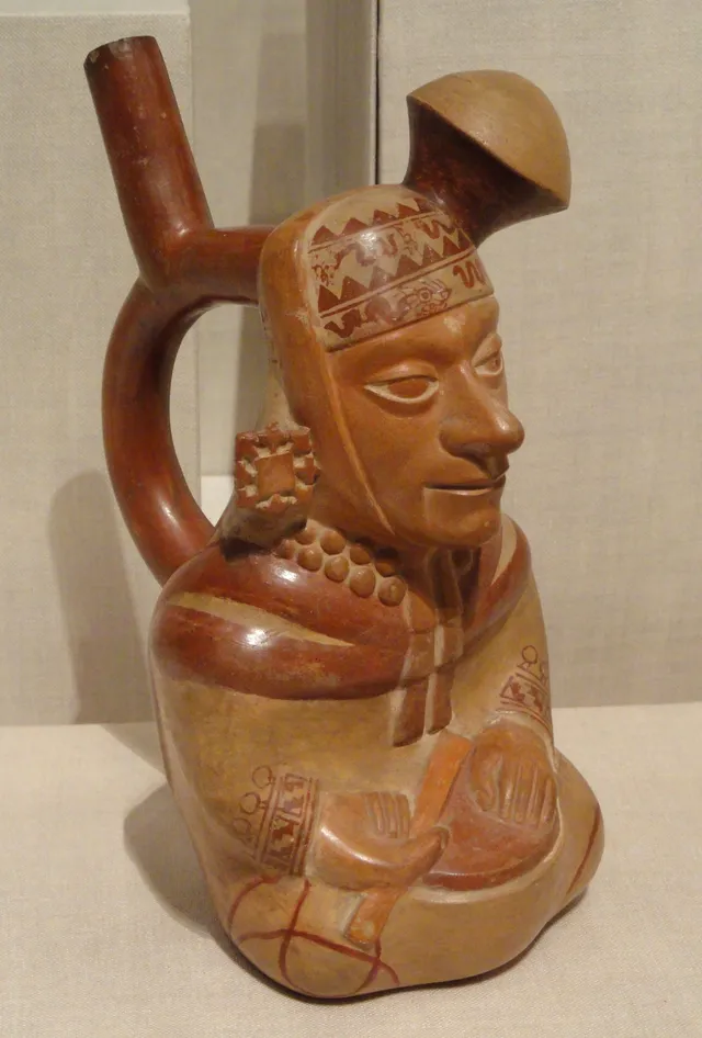 Vessel in the Form of a Courtly Musician, Moche