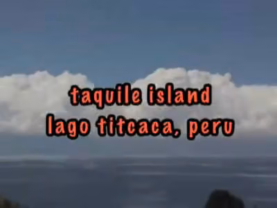 Isla Taquile, lago Titicaca, Perú