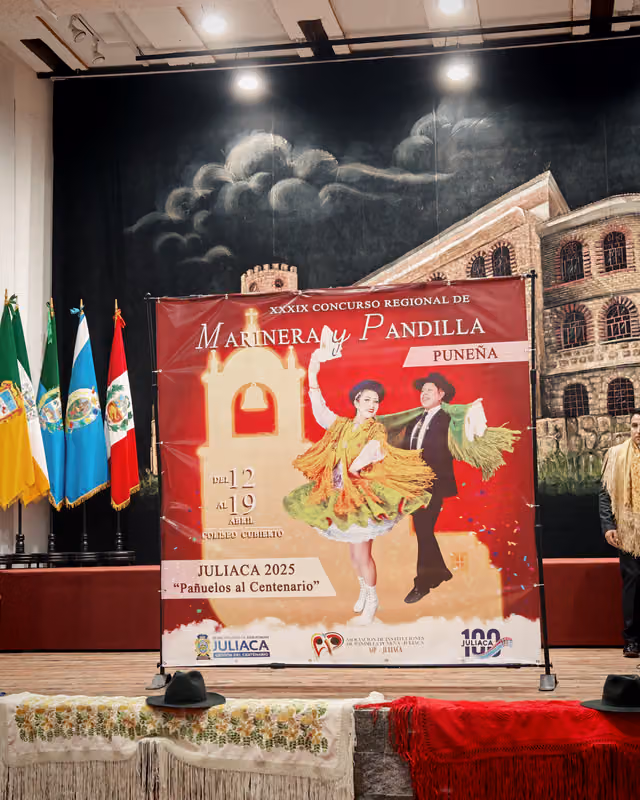 Poster presentation for the Marinera and Pandilla Puneña contest