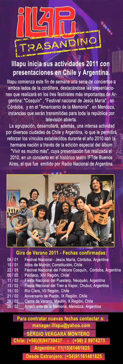 Image from the Illapu fan site (web archive, 2011)