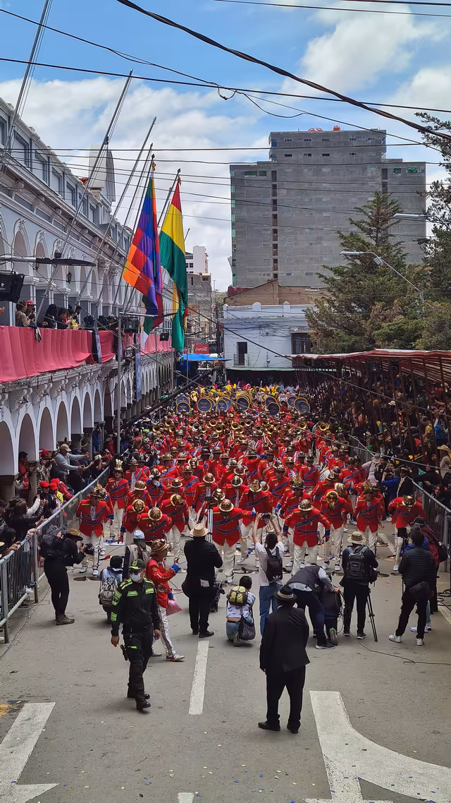 Bands at the Oruro Carnival