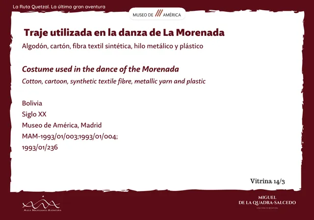 Traje de la danza de La Morenada (V14/3)