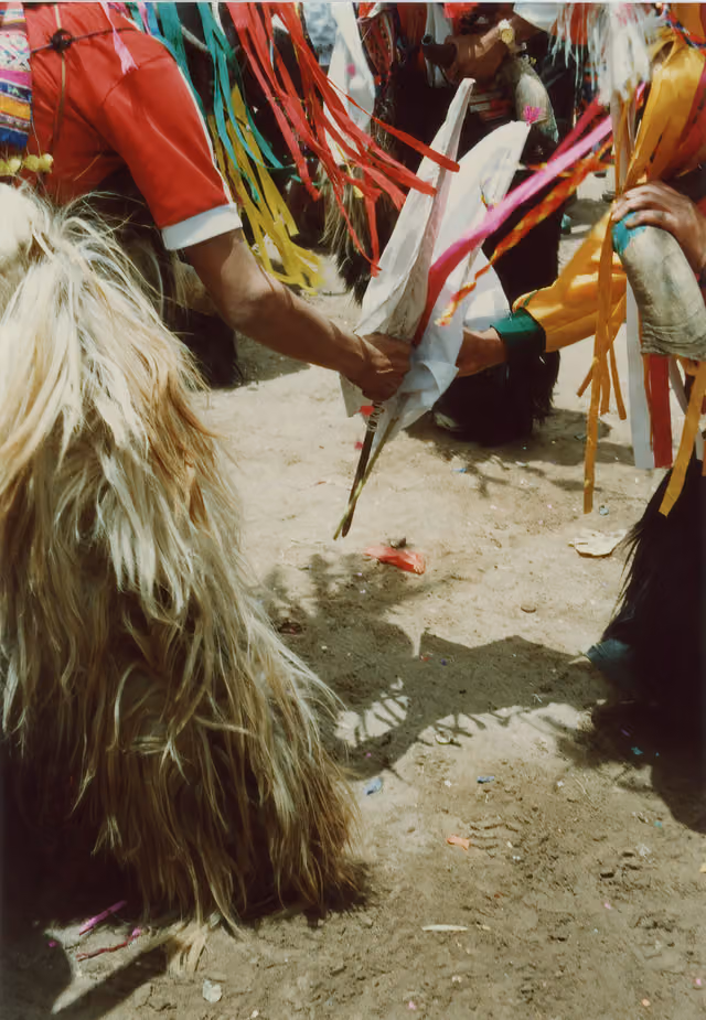 Qaqachaka 0255: photograph of two jira mayku dancers at carnival