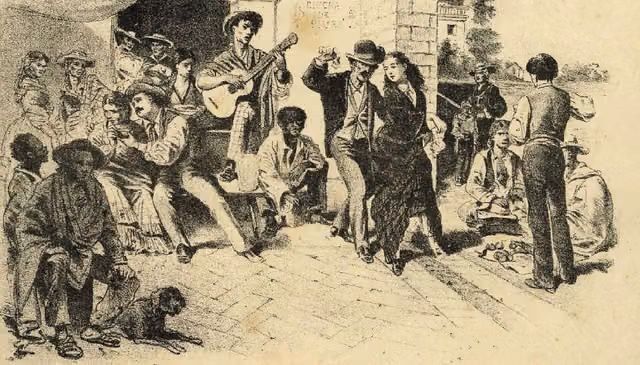 Álbum sudamericano (Claudio Rebagliati, 1870), página recortada