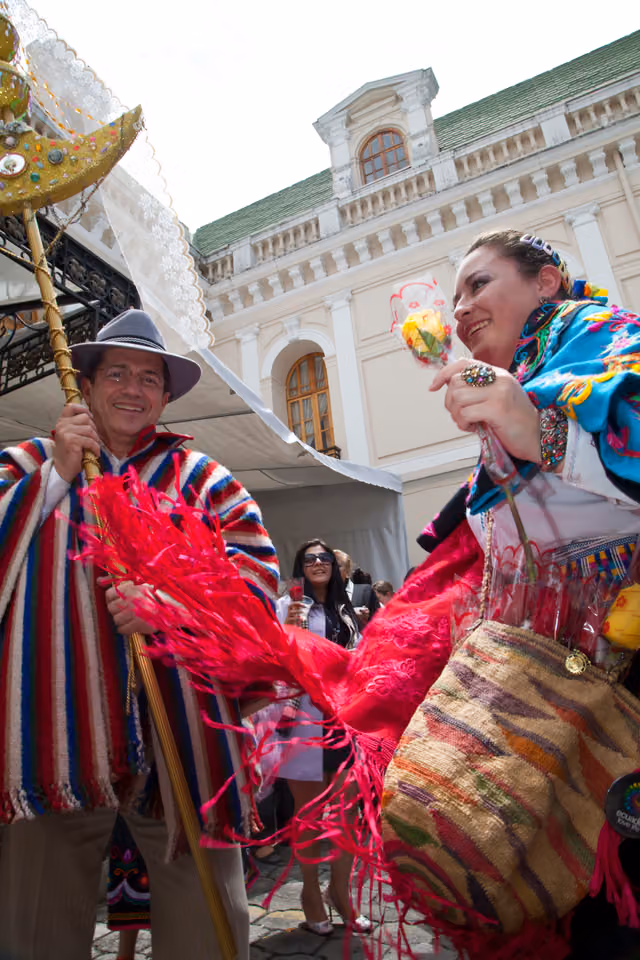 Prioste mayor of the Corpus Christi festival, Quito 2013 (9602937588)