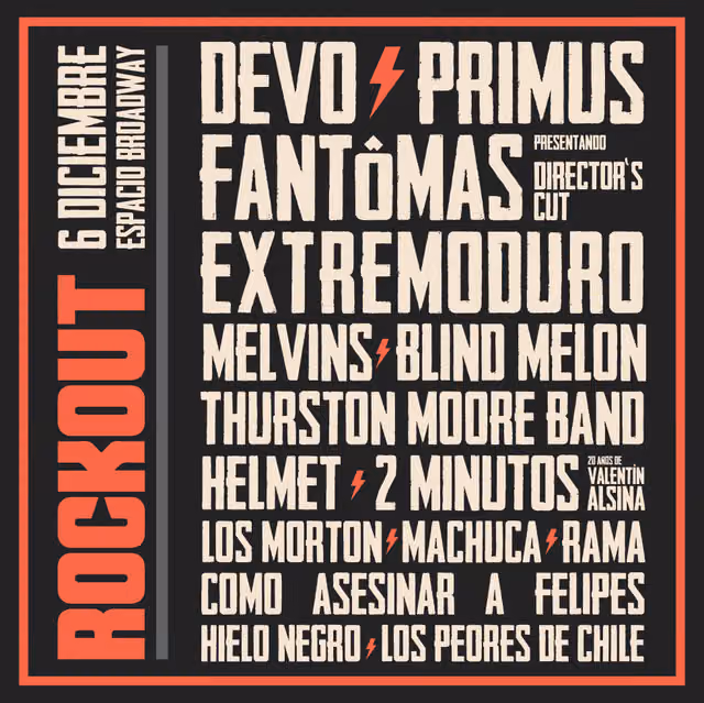 RockOut Chile 2014 festival line-up