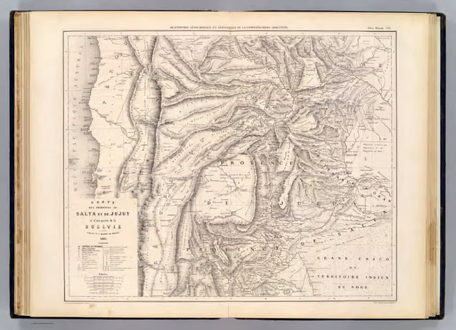 Map of the provinces of Salta and Jujuy and part of Bolivia (1866)