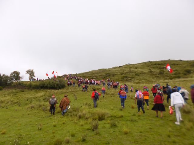 Linderaje boundary-walking, Fortaleza community, Cusco 2019 (photo 12)