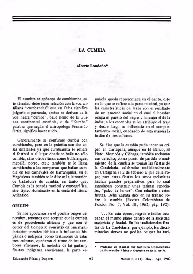 La cumbia
