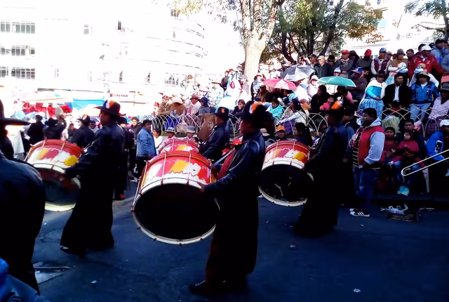 Banda Señorial Intocables at the Gran Poder, La Paz 2017